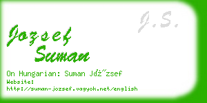 jozsef suman business card